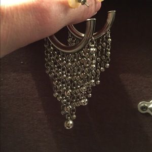 Vintage gold tone gypsy earrings